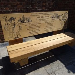 Interpretive bench