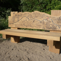 Interpretive bench