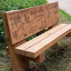 Interpretive bench
