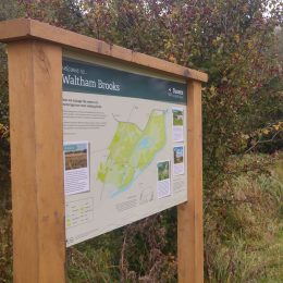 Bowman B Nature entrance sign