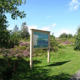 Bowman C entrance interpretation sign