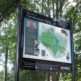 Richmond interpretation park map sign