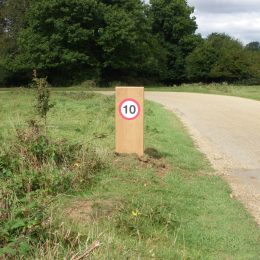 Woodsman™ speed restriction sign
